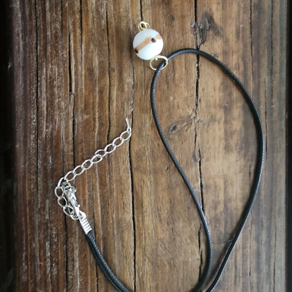 Handmade White bead Necklace
